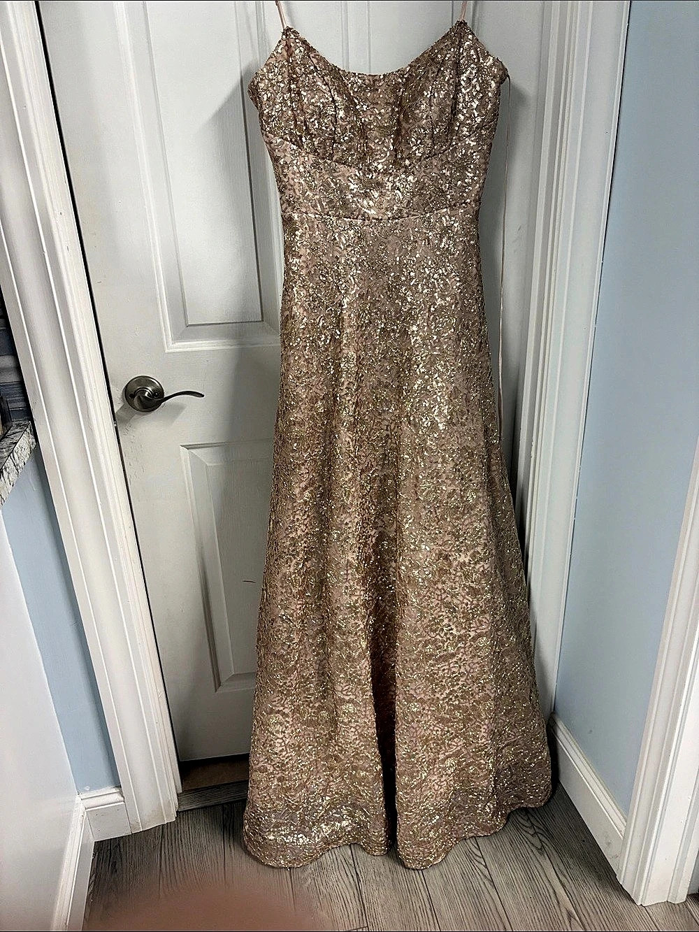 Maxi Dress in Gold Like New